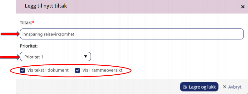 Skjermbilde fra Framsikt - Klikk for stort bilde