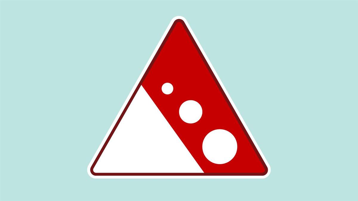 Symbol for snøskredfare - Klikk for stort bilde