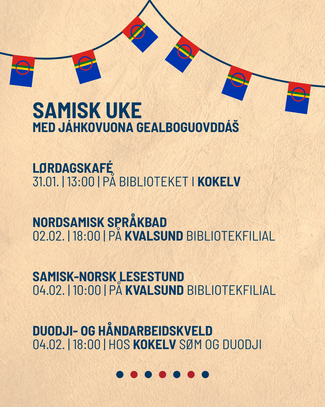 Norsk program for samisk uke - Klikk for stort bilde