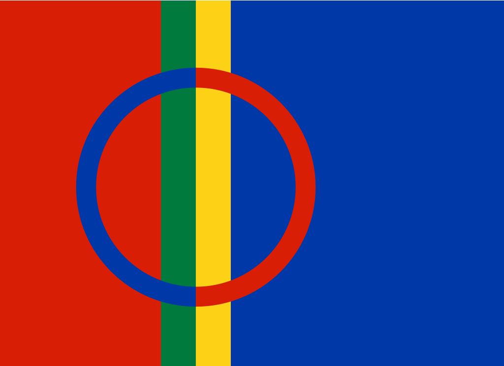 Samisk flagg - Klikk for stort bilde