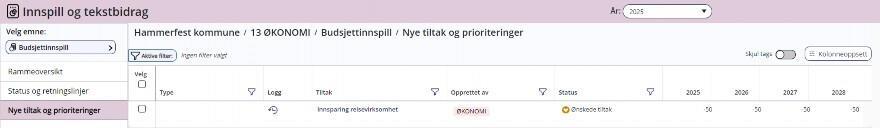 Skjermbilde fra Framsikt - Klikk for stort bilde