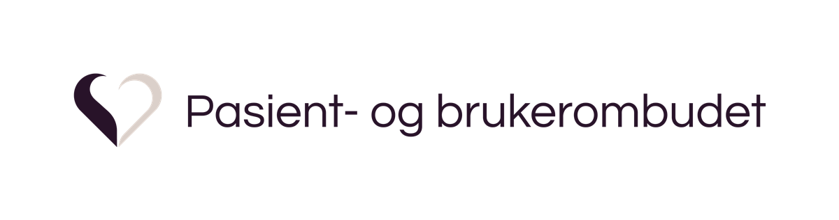 Logo: Pasient- og brukreombudet - Klikk for stort bilde
